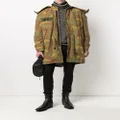 Dsquared2 camouflage print parka coat - Green