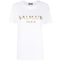 Balmain logo print T-shirt - White