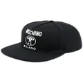Moschino logo-print six-panel cap - Black