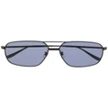 Dunhill squared pilot-frame sunglasses - Black