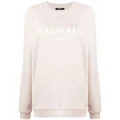 Balmain logo-print sweatshirt - Neutrals
