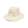 Maison Michel Henrietta wool felt fedora hat - Neutrals