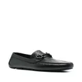Ferragamo Gancini-logo loafers - Black