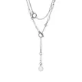 John Hardy Classic Chain Transformable Sautoir pearl necklace - Silver