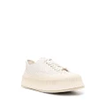 Jil Sander interwoven flatform low-top sneakers - White