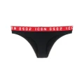 Dsquared2 logo-waistband bikini bottoms - Black