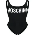 Moschino logo-print swimsuit - Black
