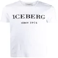 Iceberg logo print T-shirt - White