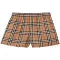 Burberry Vintage Check side-stripe shorts - Neutrals