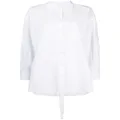 Valentino Garavani cape-style buttoned shirt - White