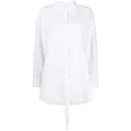 Valentino Garavani cape-style buttoned shirt - White