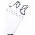 Moncler Enfant logo-print swim suit - White