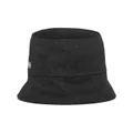 Prada logo patch bucket hat - Black