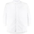 Yohji Yamamoto flap pocket long-length shirt - White