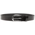 ISABEL MARANT Zap snakeskin-effect belt - Black
