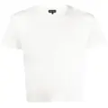 Giorgio Armani logo-embroidered T-shirt - White
