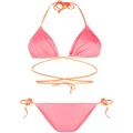 Noire Swimwear Tanning wrap-style bikini - Pink