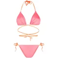 Noire Swimwear Tanning wrap-style bikini - Pink