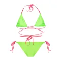 Noire Swimwear Tanning wrap-style bikini - Green