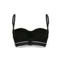 Dolce & Gabbana logo-underband balconette bra - Black