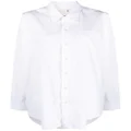 R13 patch-pocket shirt - White