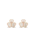 Chopard 18kt rose gold Happy Hearts Wings diamond and mother-of-pearl stud earrings - Pink