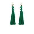 Jil Sander tassel-detail thread earrings - Green