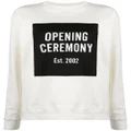 Opening Ceremony box-logo sweatshirt - White