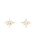 Mizuki 14kt yellow gold medium diamond star stud earrings