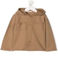 Zhoe & Tobiah hooded button down shirt - Brown