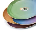 L'Objet Lito set of four porcelain plates - Blue