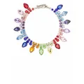 Philipp Plein crystal-embellished necklace - Blue