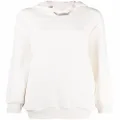 Philipp Plein necklace-embellished hoodie dress - White