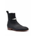 Philipp Plein Nabuk leather ankle boots - Black