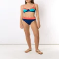 Brigitte colour-block high-waist bikini set - Blue