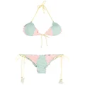 Brigitte colour-block triangle bikini set - Multicolour