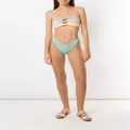 Brigitte knot-detail high-leg bikini set - Multicolour
