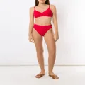 Brigitte high-leg bikini set - Red