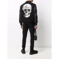 Philipp Plein Crystal Skull bomber jacket - Black