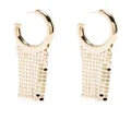 Rabanne Pixel hoop earrings - Gold