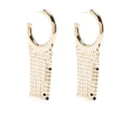 Rabanne Pixel hoop earrings - Gold