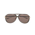 Dita Eyewear oversized pilot-frame sunglasses - Gold