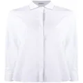 Brunello Cucinelli Monili chain-embellished long-sleeved shirt - White