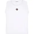 Dolce & Gabbana embroidered tank top - White