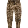 Dolce & Gabbana leopard-print track pants - Brown