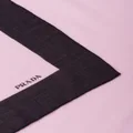 Prada logo-print gauze scarf - Pink