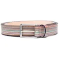 Paul Smith striped buckle belt - Neutrals