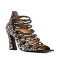 Dsquared2 glitter-embellished leopard-print sandals - Brown