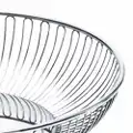 Alessi large round wire basket - Silver