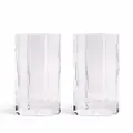 Versace Medusa Lumiere long drink glasses - White
